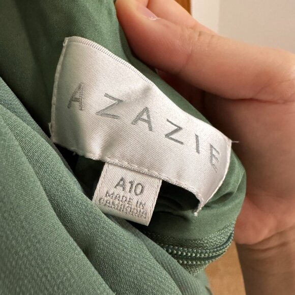 Azazie Evalleen Bridesmaid Dress, A10 Eucalyptus - Picture 5 of 5